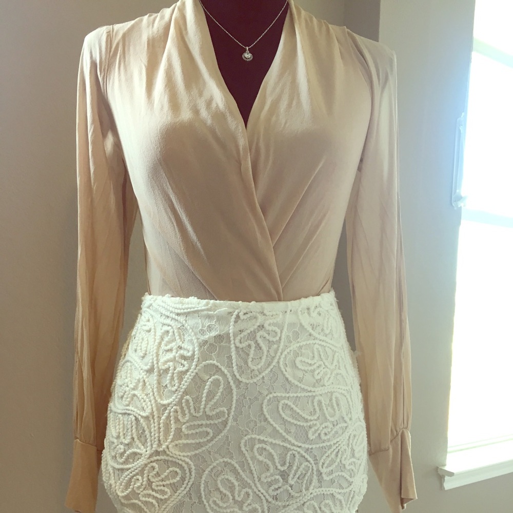 Beautiful white lace pencil skirt from Nordstrom